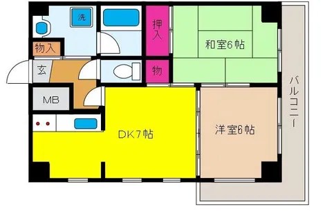 アンシャンテ御影【3階】の間取り