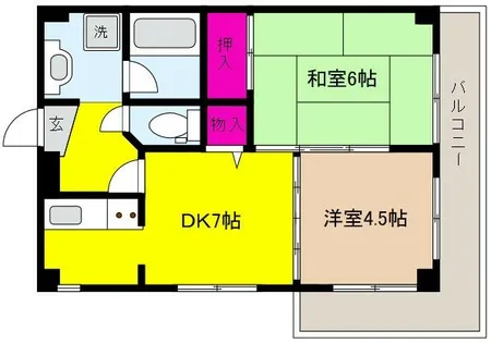 アンシャンテ御影【3階】の間取り