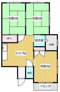 キングスマンション七宝3号館【3階】の間取り