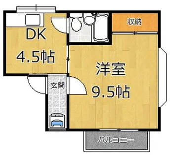 大阪府東大阪市川俣本町【マンション】の間取り