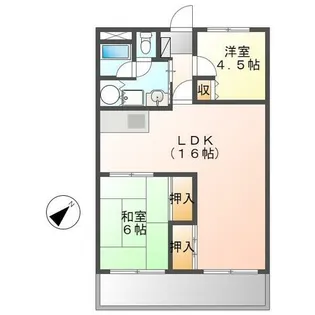 マンションはたなか【4階】の間取り