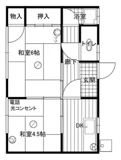 あやめ荘【203号室】の間取り