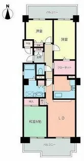 ラヴェール芦屋Ⅱ【1104号室】の間取り