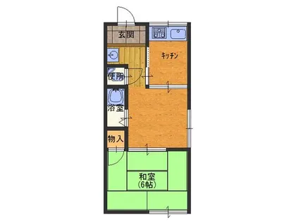 兵庫県神戸市兵庫区五宮町【アパート】の間取り