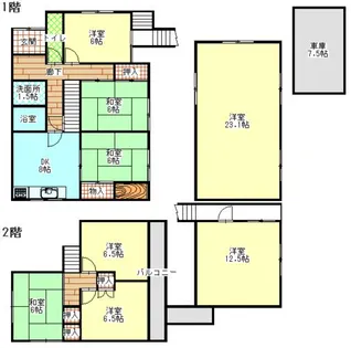 奈良県吉野郡大淀町大字桧垣本【一戸建】の間取り