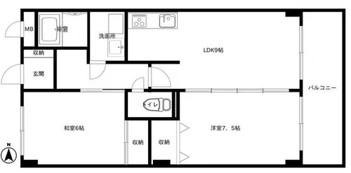 レジデンス・ハヤシ【3階】の間取り