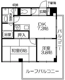グランドシャトー西丸山【401号室】の間取り