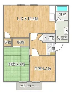 マザーグース【2階】の間取り