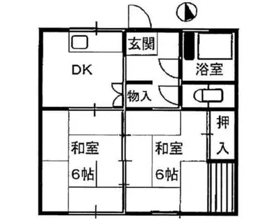 コーポ美幸 A棟【1階】の間取り