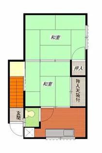 大阪府大阪市東住吉区矢田2丁目【アパート】の間取り