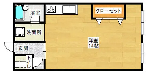 大阪府大阪市天王寺区寺田町2丁目【マンション】の間取り