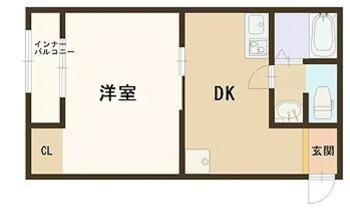 大和マンション【3階】の間取り