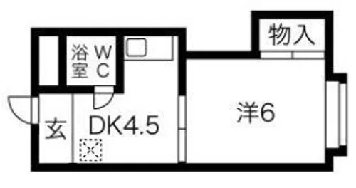 三恵ビル【38号室】の間取り