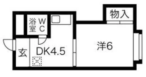 三恵ビル【38号室】の間取り