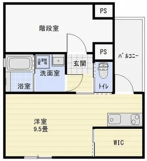アレグリア守口【1階】の間取り