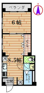 マンションパール【301号室】の間取り