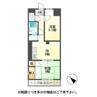 ダーリングⅡ【202号室】の間取り