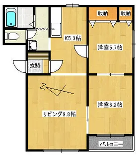 ラフィーネ【3階】の間取り