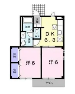 サンベール【1階】の間取り