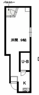fビル金山【304号室】の間取り