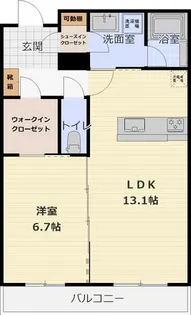 シャーメゾン プロープル【302号室】の間取り