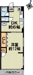 新六甲マンション【400号室】の間取り