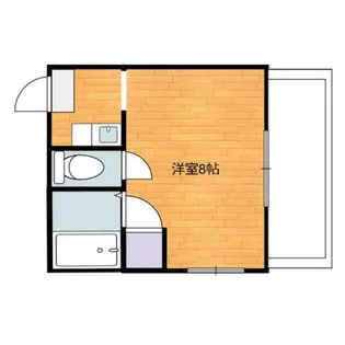 来富ビルⅡ【201号室】の間取り