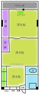 コーポラス井の元【4階】の間取り