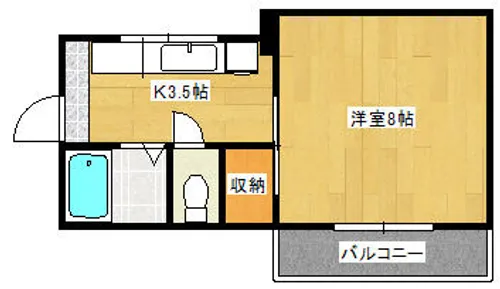福岡県北九州市戸畑区一枝3丁目【マンション】の間取り