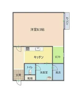 ライフ小泉【202号室】の間取り