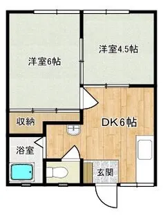福岡県京都郡苅田町若久町3丁目【アパート】の間取り