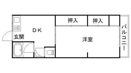 ハイクオリティ向陵【303号室】の間取り