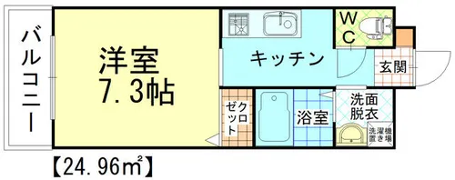 プランドール三光【2階】の間取り