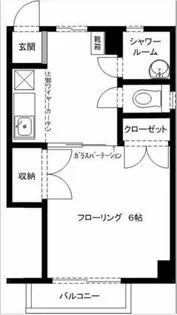 若鶴マンション【406号室】の間取り