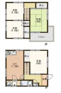 兵庫県神戸市垂水区塩屋町字大谷【一戸建】の間取り