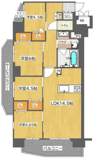 モントーレ室見ステーションスクエア【301号室】の間取り