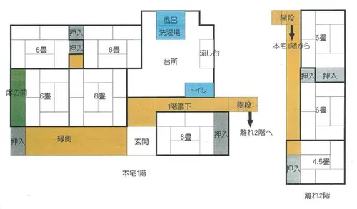 愛知県新城市八束穂字八子【一戸建】の間取り