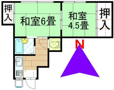 ツノダ文化【2階】の間取り