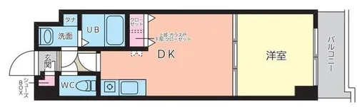 リッツ霧ヶ丘【4階】の間取り