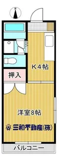 ラミエーヌ【301号室】の間取り