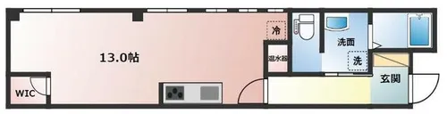 ピュア唐崎【201号室】の間取り