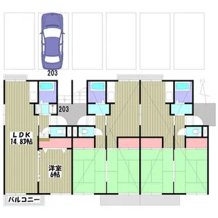 プレジール文京【2階】の間取り