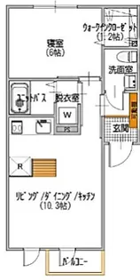 AMコート市役所通館【2号室】の間取り