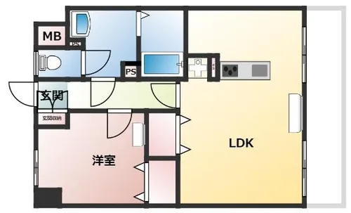 セ・ラ・ヴィ山手【2階】の間取り
