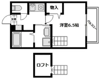 セジュールZENZO B【208号室】の間取り