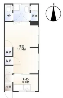 メゾンフルール【201号室】の間取り