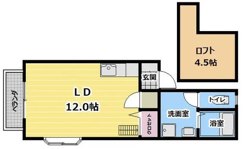 パークサイド・ハウゼⅡ【201号室】の間取り