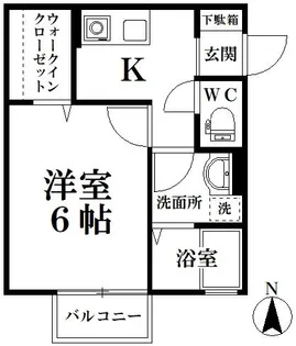 グレイスコートⅡ【201号室】の間取り
