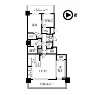 ブランズ札幌中島公園【3階】の間取り