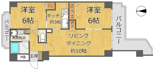 ハイム静【2階】の間取り